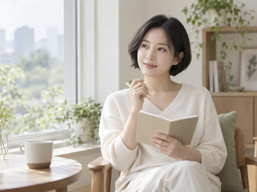 포항피부과 상담을 준비하는 가상 성인 모델 · AI 생성 설명용 이미지
