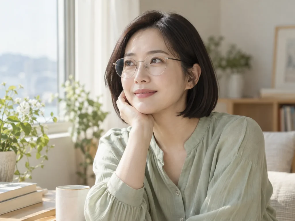 포항레이저시술 주제 안내를 위한 가상 성인 모델 · AI 생성 설명용 이미지