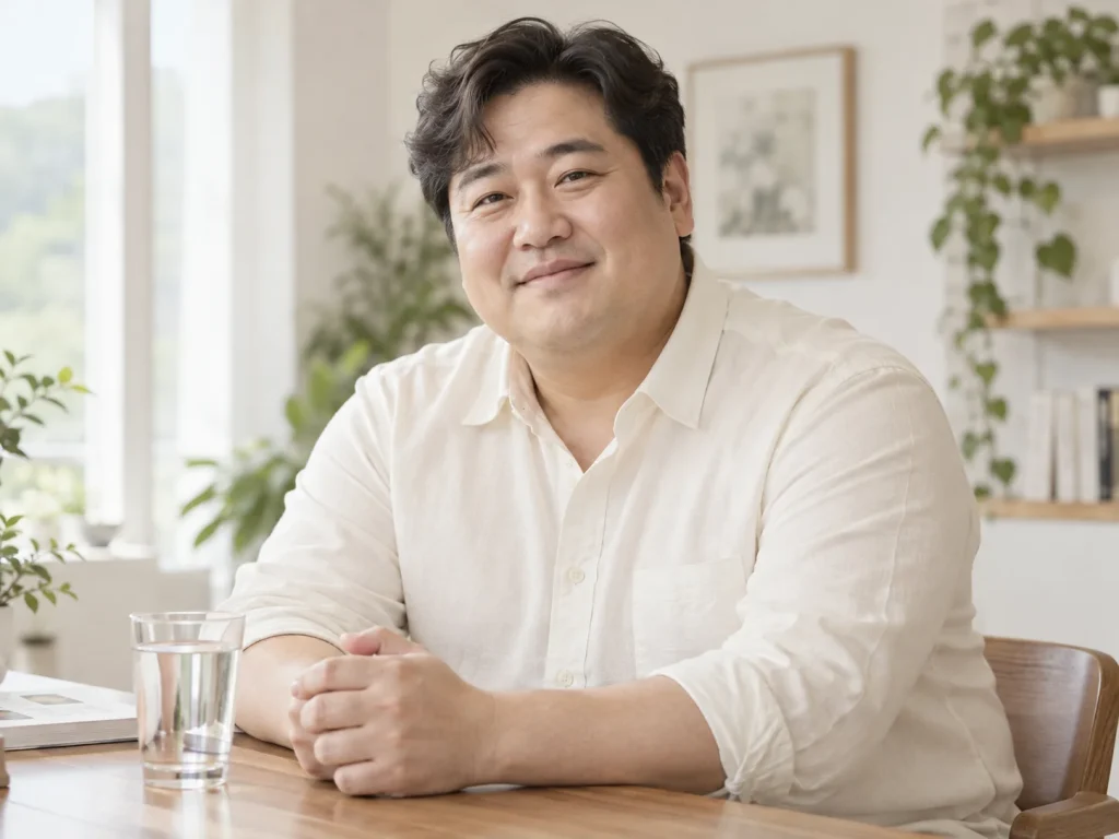 포항비만 주제 안내를 위한 가상 성인 모델 · AI 생성 설명용 이미지