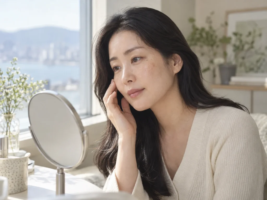 포항색소 상담을 준비하는 가상 성인 모델 · AI 생성 설명용 이미지