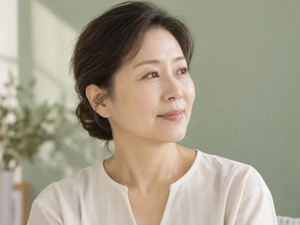 포항실리프팅 상담을 준비하는 가상 성인 모델 · AI 생성 설명용 이미지