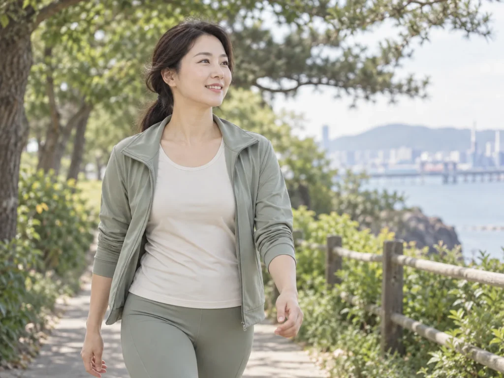 포항다이어트 주제 안내를 위한 가상 성인 모델 · AI 생성 설명용 이미지